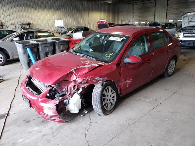 1G1AD5F57A7221783 - 2010 CHEVROLET COBALT 1LT RED photo 2