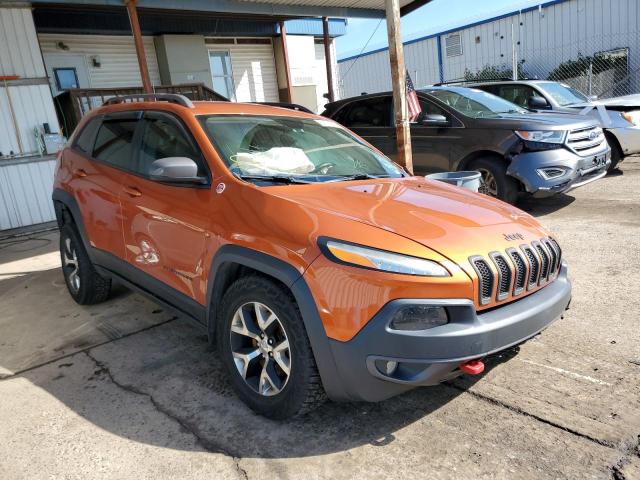 1C4PJMBS9GW246358 - 2016 JEEP CHEROKEE T ORANGE photo 1