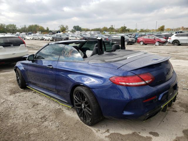 WDDWK8HB8HF484037 - 2017 MERCEDES-BENZ C 63 AMG-S BLUE photo 3