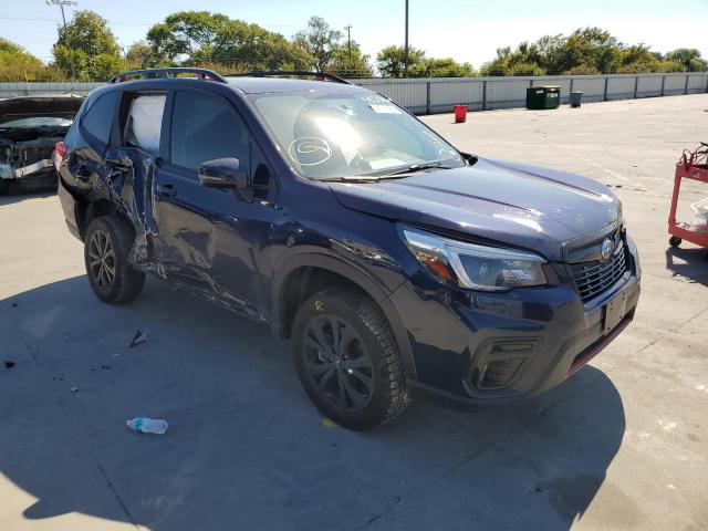 JF2SKARC2MH582522 - 2021 SUBARU FORESTER S BLUE photo 1