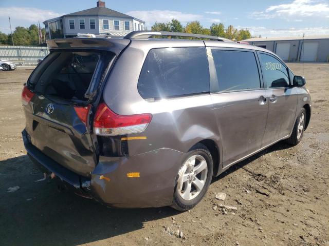 5TDKK3DC6BS067873 - 2011 TOYOTA SIENNA LE GRAY photo 4