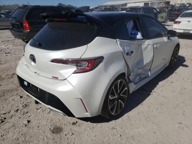 JTNC4RBE4L3082201 - 2020 TOYOTA COROLLA XS WHITE photo 4