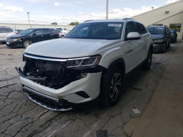 1V2BC2CA4NC219354 - 2022 VOLKSWAGEN ATLAS CROS Белый фото 2