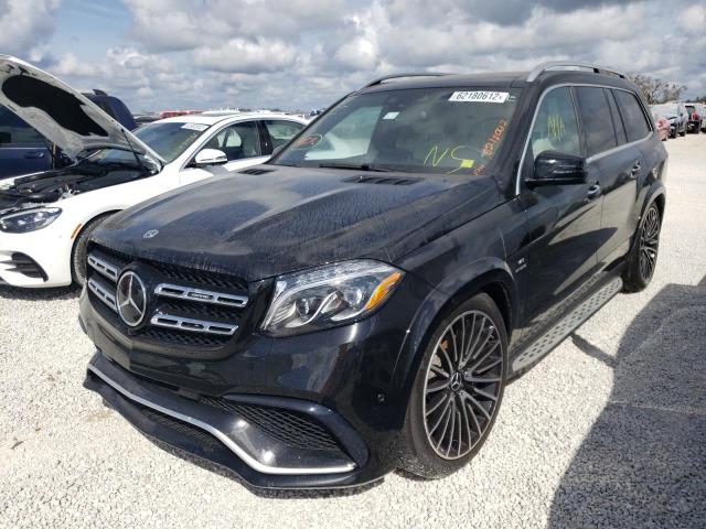 4JGDF7FE2KB209433 - 2019 MERCEDES-BENZ GLS 63 AMG BLACK photo 2