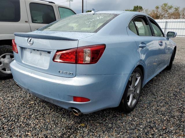 JTHBF5C25C5161662 - 2012 LEXUS IS 250 BLUE photo 4