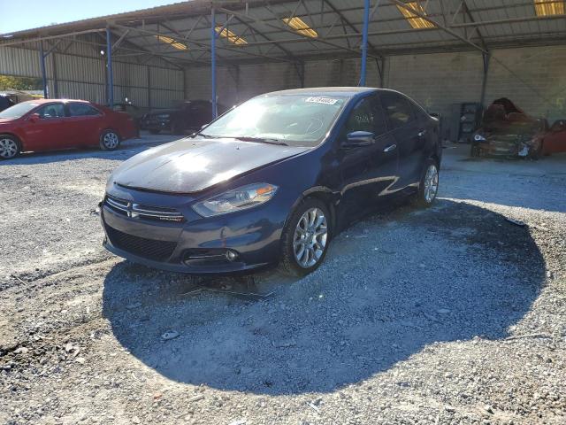 1C3CDFCB4ED903452 - 2014 DODGE DART LIMIT BLUE photo 2