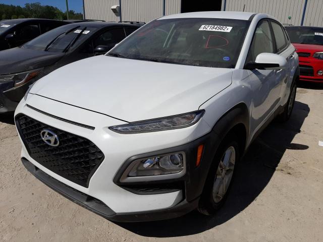 KM8K12AA2KU229053 - 2019 HYUNDAI KONA SE WHITE photo 2