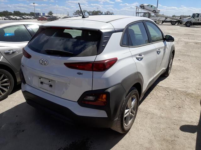 KM8K12AA2KU229053 - 2019 HYUNDAI KONA SE WHITE photo 4