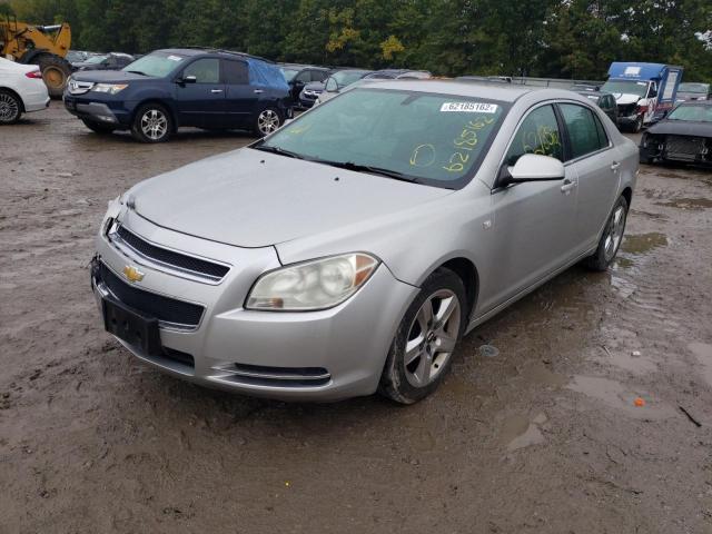 1G1ZH57B38F157902 - 2008 CHEVROLET MALIBU 1LT ვერცხლისფერი ფოტო 2