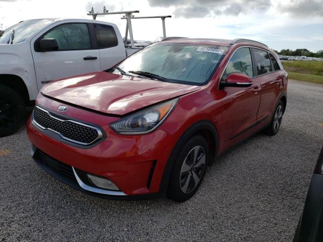 KNDCC3LC0H5038046 - 2017 KIA NIRO EX RED photo 2