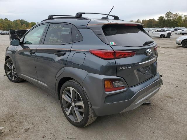 KM8K5CA55JU112899 - 2018 HYUNDAI KONA ULTIM CHARCOAL photo 3