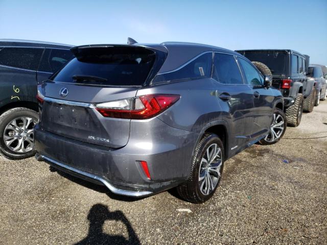 JTJHGKFAXL2010826 - 2020 LEXUS RX 450H L GRAY photo 4