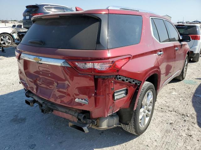 1GNEVKKW5JJ121307 - 2018 CHEVROLET TRAVERSE H RED photo 4