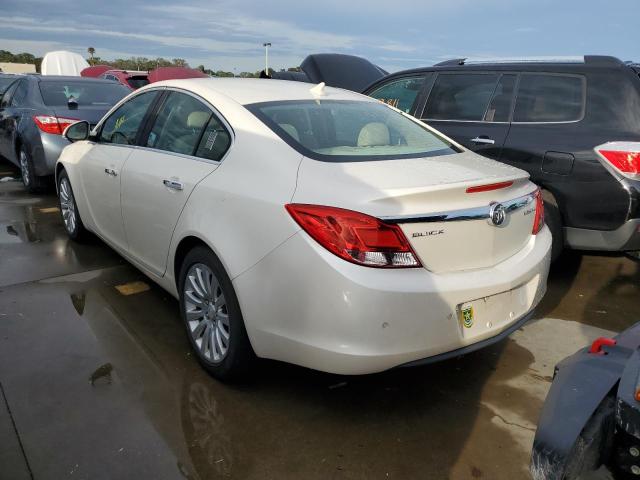 2G4GS5EK1C9188582 - 2012 BUICK REGAL PREM WHITE photo 3