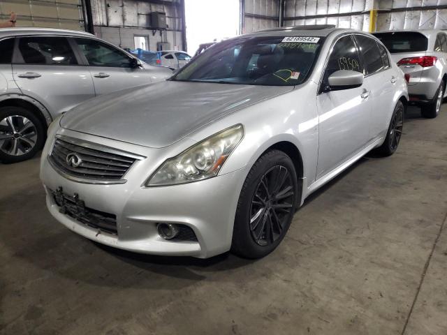 JN1CV6AR1CM971720 - 2012 INFINITI G37 SILVER photo 2