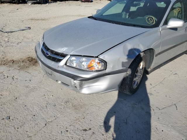 2G1WF55EX49397425 - 2004 CHEVROLET IMPALA SILVER photo 9