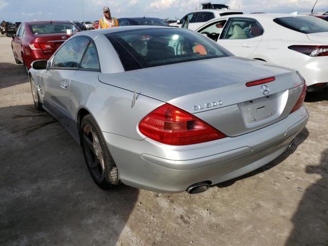 WDBSK75F75F087374 - 2005 MERCEDES-BENZ SL 500 SILVER photo 3