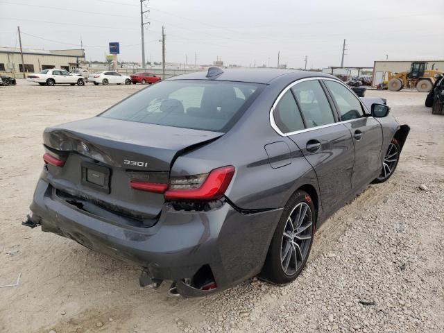 3MW5R1J00L8B16743 - 2020 BMW 330I GRAY photo 4