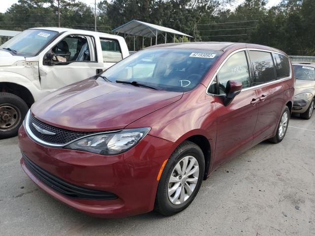 2C4RC1CG3JR193488 - 2018 CHRYSLER PACIFICA L MAROON photo 2