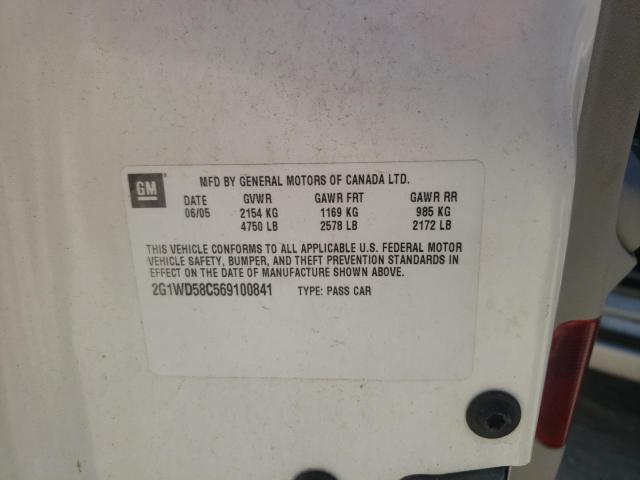 2G1WD58C569100841 - 2006 CHEVROLET IMPALA SUP 白色 照片 10