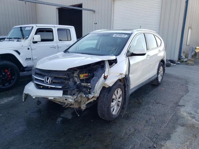 5J6RM3H77DL011154 - 2013 HONDA CR-V EXL WHITE photo 2