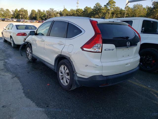 5J6RM3H77DL011154 - 2013 HONDA CR-V EXL WHITE photo 3