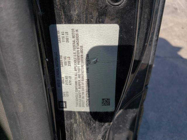 1G6DK1ED5B0135834 - 2011 CADILLAC CTS PERFOR შავი ფოტო 10