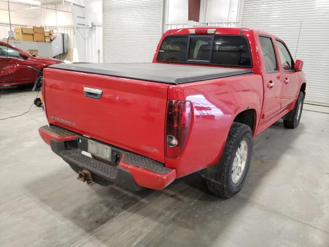 1GCDT13E398116930 - 2009 CHEVROLET COLORADO RED photo 4