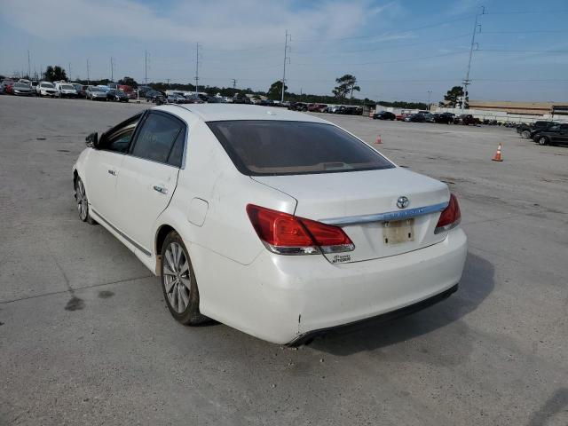 4T1BK3DB1BU376262 - 2011 TOYOTA AVALON BAS WHITE photo 3