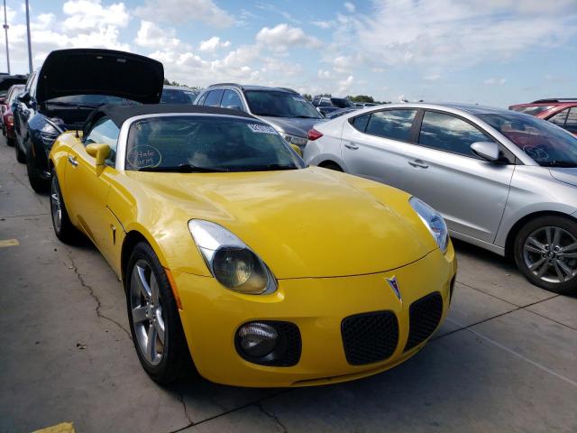 1G2MG35X17Y116084 - 2007 PONTIAC SOLSTICE G YELLOW photo 1