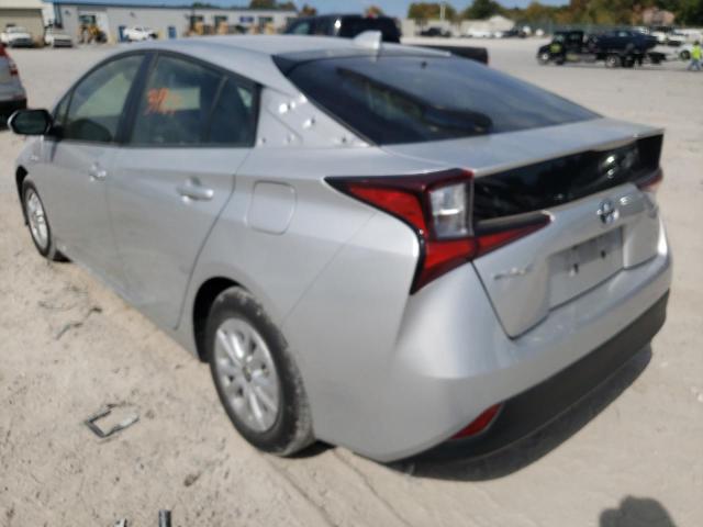 JTDKAMFU3N3154506 - 2022 TOYOTA PRIUS NIGH SILVER photo 3