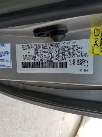 5TDBA23C14S020638 - 2004 TOYOTA SIENNA LE GRAY photo 10