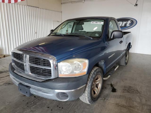 1D7HA16K96J212497 - 2006 DODGE RAM 1500 S BLUE photo 2