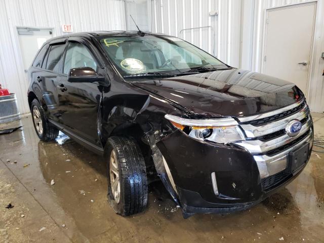 2FMDK3JC7DBC77301 - 2013 FORD EDGE SEL BLACK photo 1