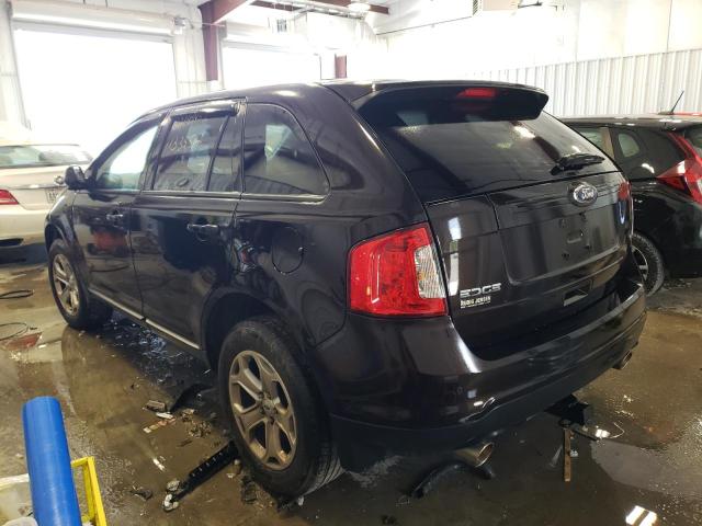 2FMDK3JC7DBC77301 - 2013 FORD EDGE SEL BLACK photo 3