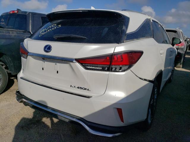 JTJJGKFAXN2022821 - 2022 LEXUS RX 450H L WHITE photo 4