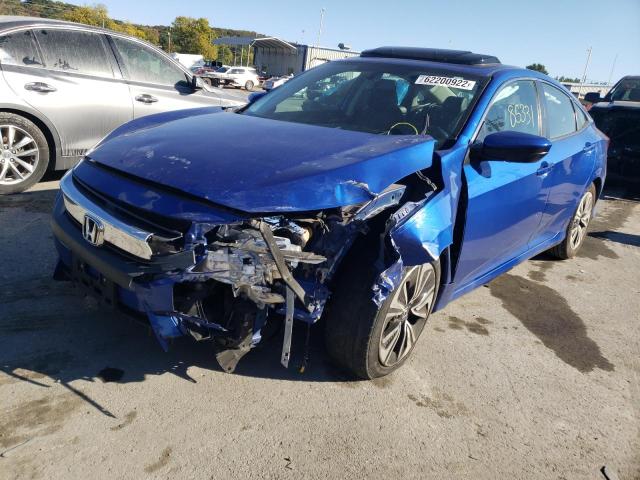 2HGFC1F72HH650646 - 2017 HONDA CIVIC EXL Mavi foto 2