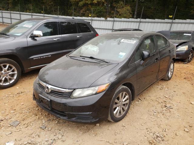 19XFB2F9XCE300176 - 2012 HONDA CIVIC EXL Noir photo 2