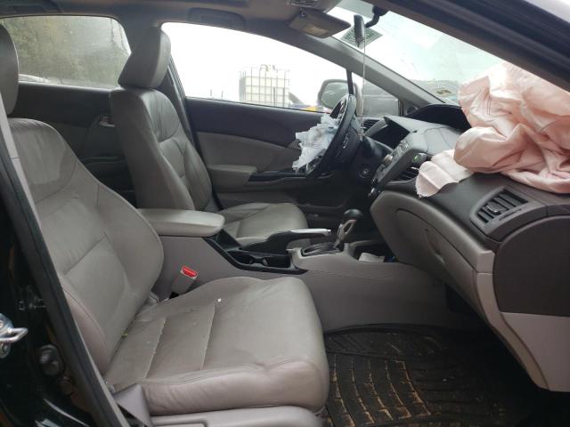 19XFB2F9XCE300176 - 2012 HONDA CIVIC EXL Noir photo 5