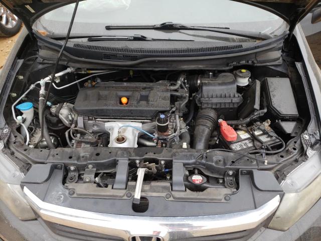 19XFB2F9XCE300176 - 2012 HONDA CIVIC EXL Noir photo 7