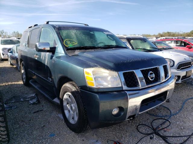 5N1AA08B35N740011 - 2005 NISSAN ARMADA SE GREEN photo 1