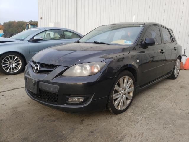 JM1BK34M181166969 - 2008 MAZDA SPEED 3 BLACK photo 2