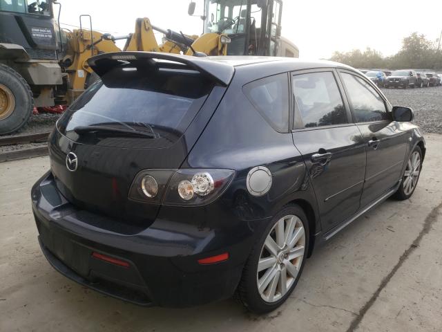 JM1BK34M181166969 - 2008 MAZDA SPEED 3 BLACK photo 4