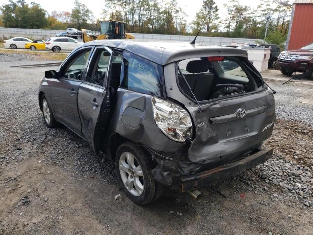 2T1KR32E37C667122 - 2007 TOYOTA MATRIX GRAY photo 3