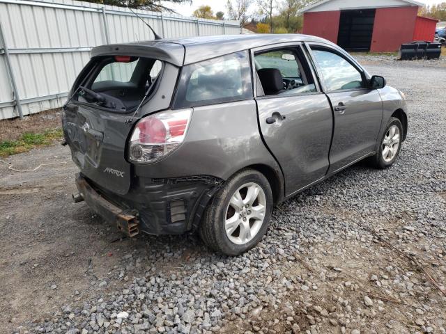 2T1KR32E37C667122 - 2007 TOYOTA MATRIX GRAY photo 4