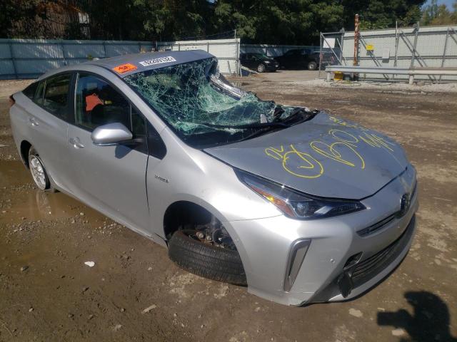 JTDL9MFU9M3027836 - 2021 TOYOTA PRIUS LE SILVER photo 1