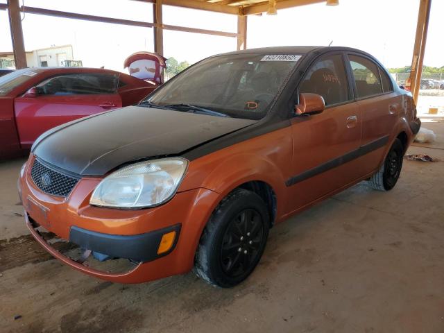 KNADE223696458574 - 2009 KIA RIO BASE ORANGE photo 2