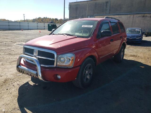 1D4HB58D15F556357 - 2005 DODGE DURANGO LI RED photo 2