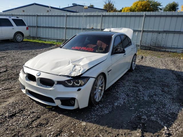 WBA3B9G54FNR93752 - 2015 BMW 335 XI WHITE photo 2
