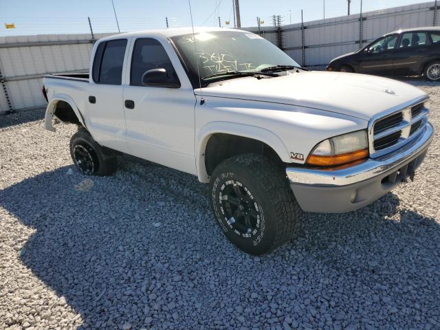 1D7HG48N24S509979 - 2004 DODGE DAKOTA QUA WHITE photo 1